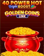 Casinia Casino – okładka slotu 40 Power Hot Triple Boost Golden Coins Link